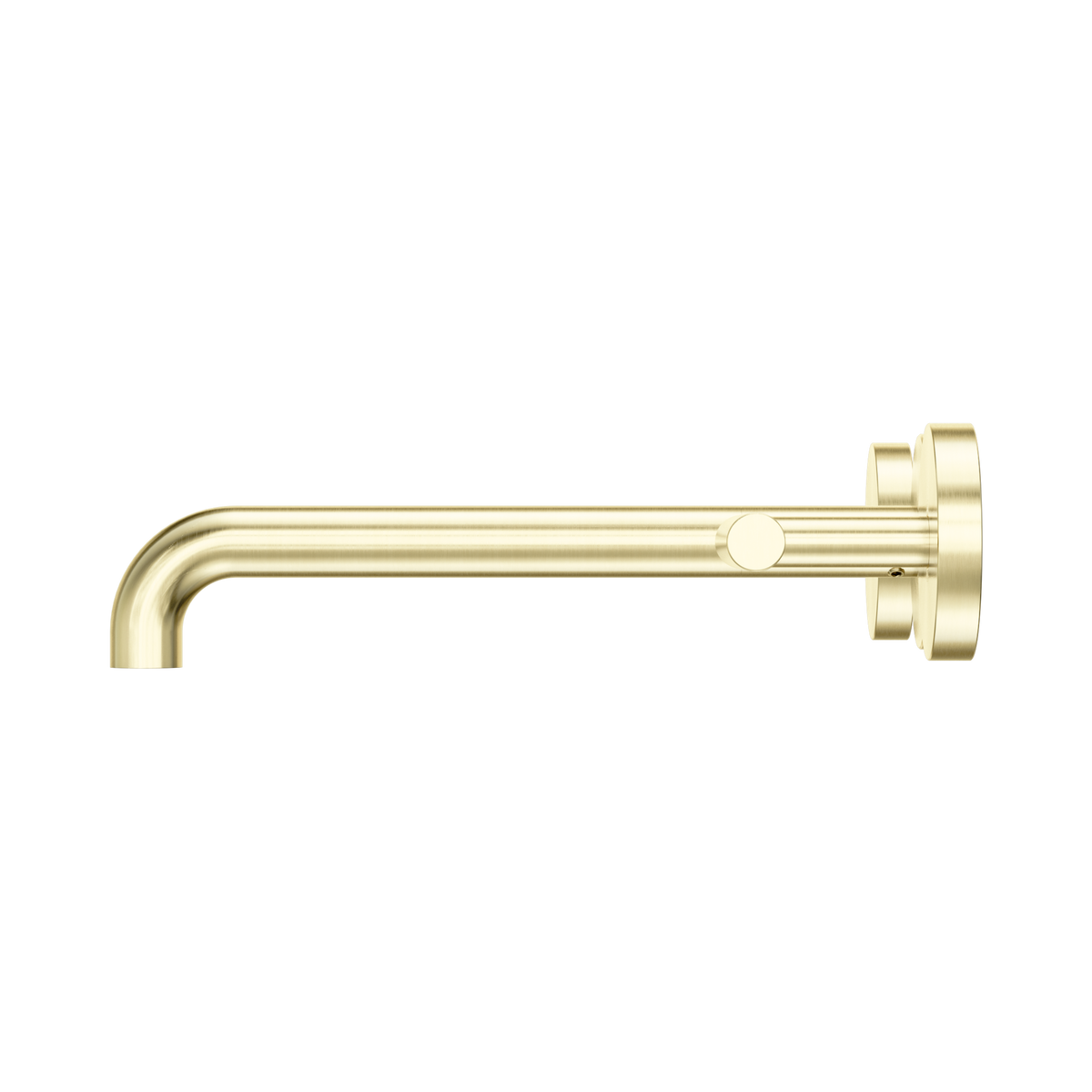 Mecca Lever Wall Basin/Bath Set 220mm Spout Brushed Gold