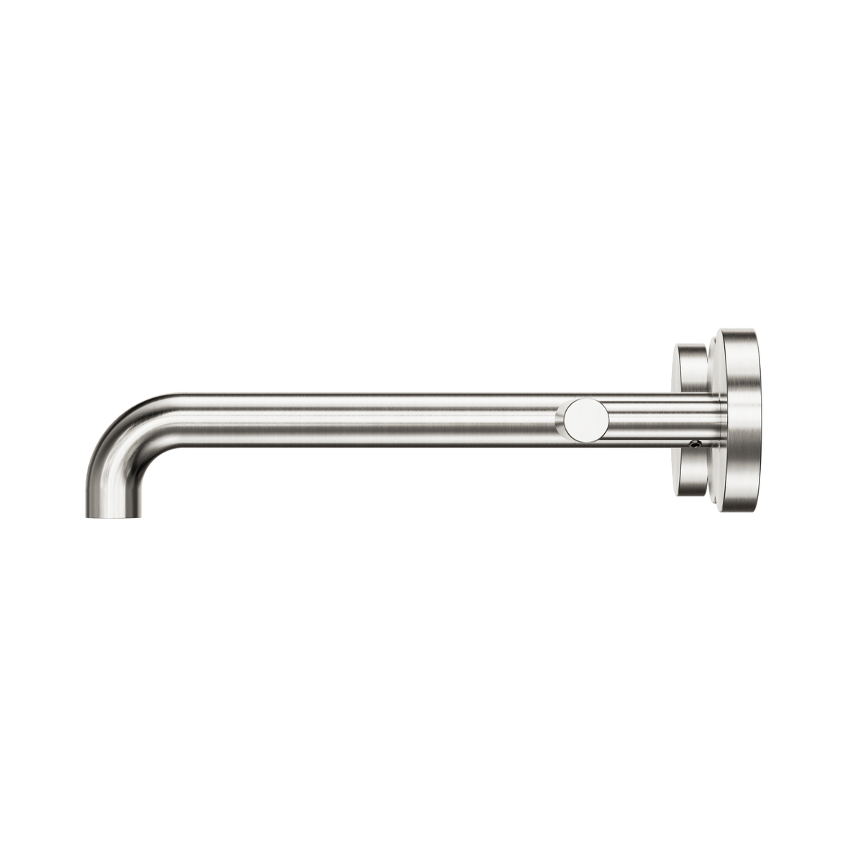 Mecca Lever Wall Basin/Bath Set 220mm Spout Brushed Nickel