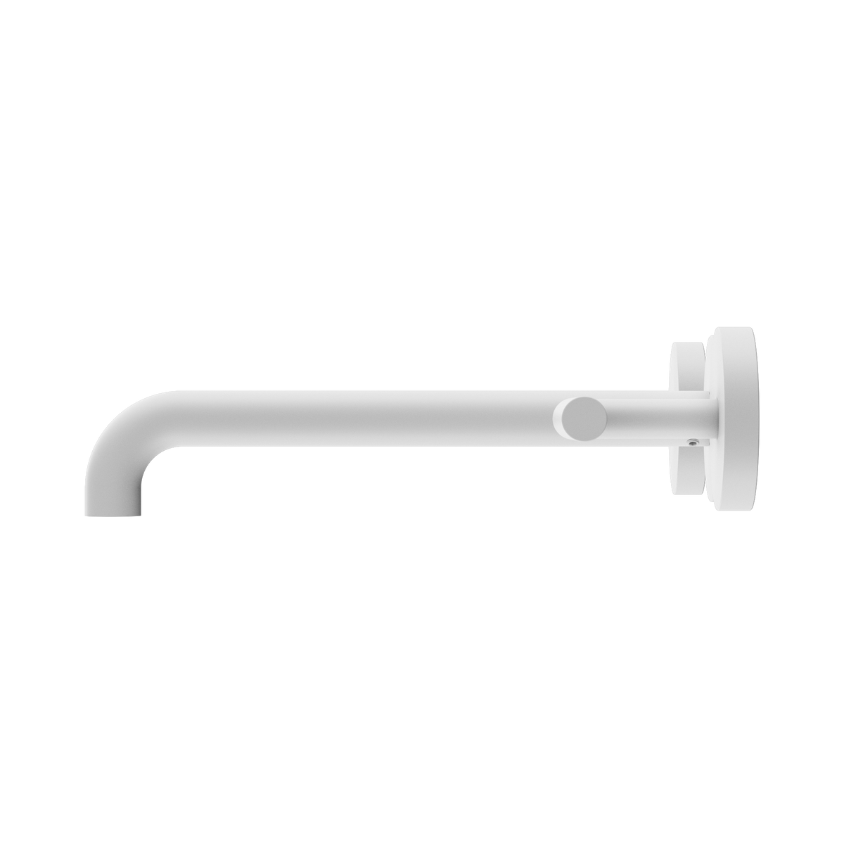 Mecca Lever Wall Basin/Bath Set 220mm Spout Matte White