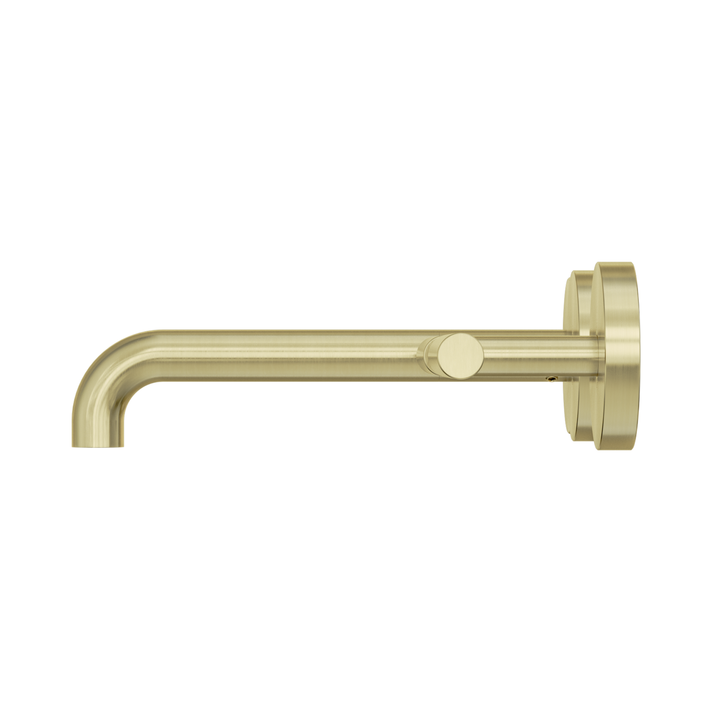 Mecca Lever Wall Basin/Bath Set 185mm Offset Spout Brushed Gold