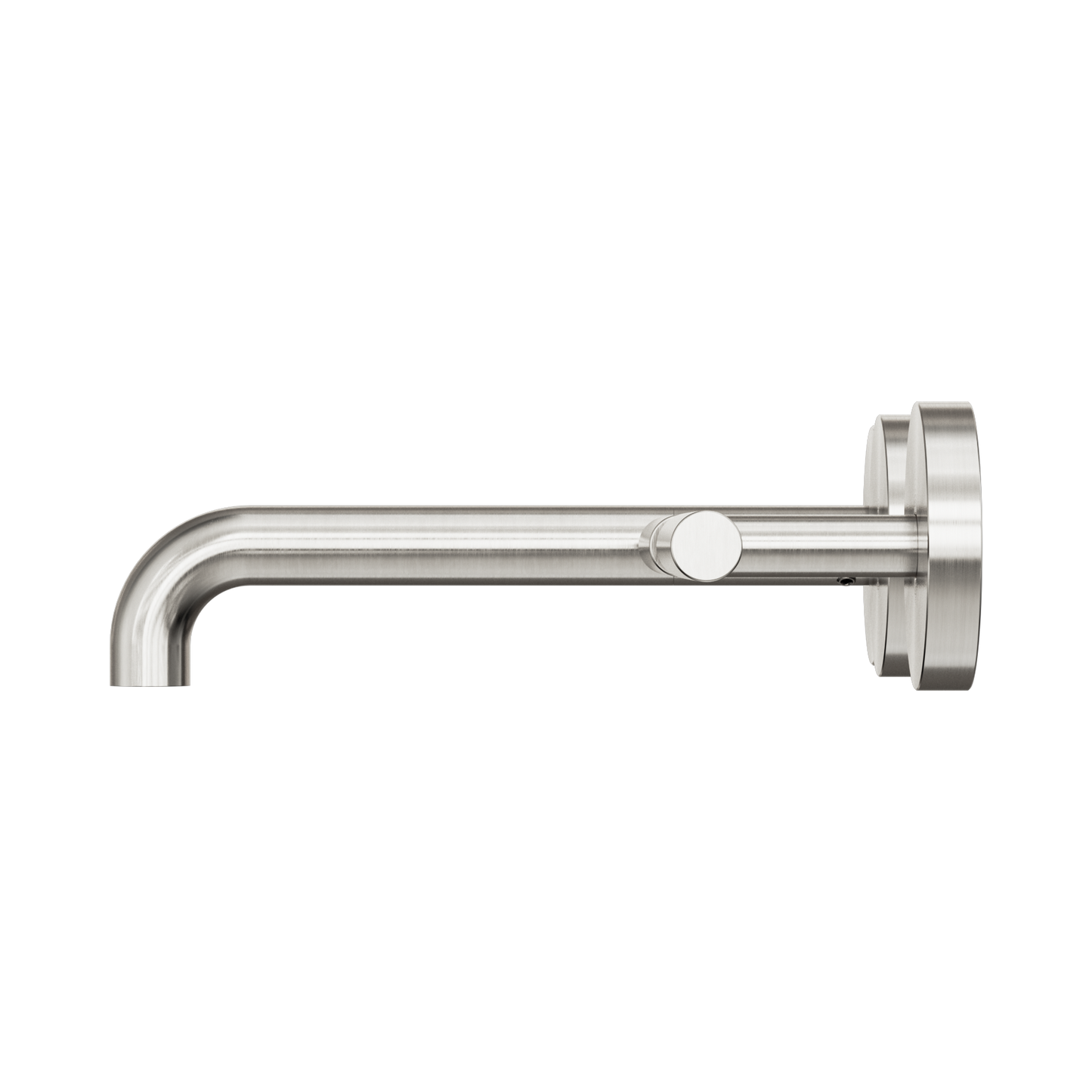 Mecca Lever Wall Basin/Bath Set 185mm Offset Spout Brushed Nickel