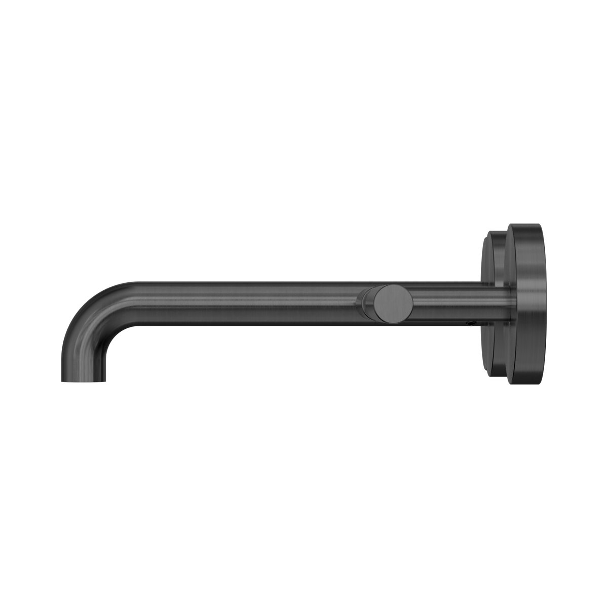 Mecca Lever Wall Basin/Bath Set 185mm Offset Spout Gun Metal