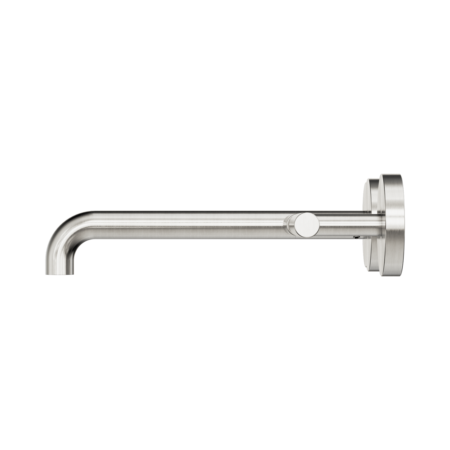 Mecca Lever Wall Basin/Bath Set 220mm Offset Spout Brushed Nickel