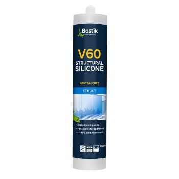Bostik 30804555 V60 Glazing Silicone Black (Was 314690)