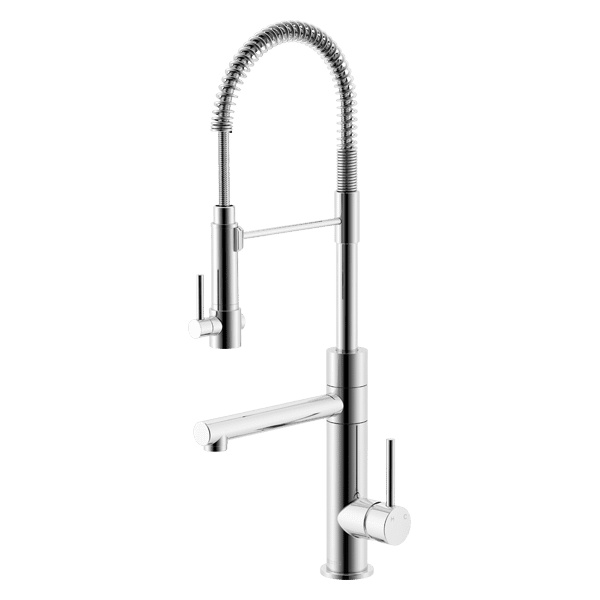 Lucia Side Lever Sink Mixer with Spring Coil Pull Down