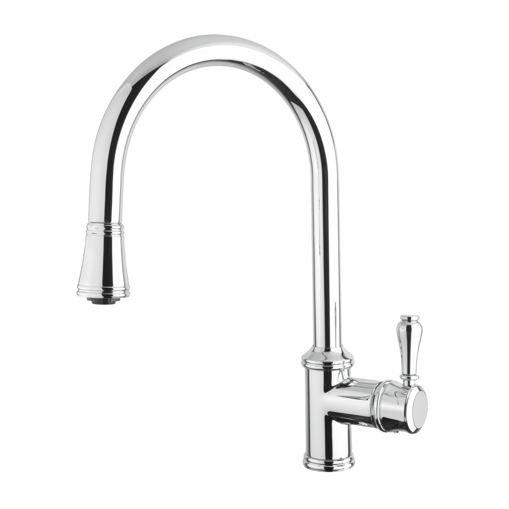 Provincial Single Lever Kitchen Mixer with Pull Out Lead Free - Bronze