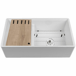 Abey Chambord Legrande Reversible 1 & 1/2 Fireclay Sink LEGRANDE-2W