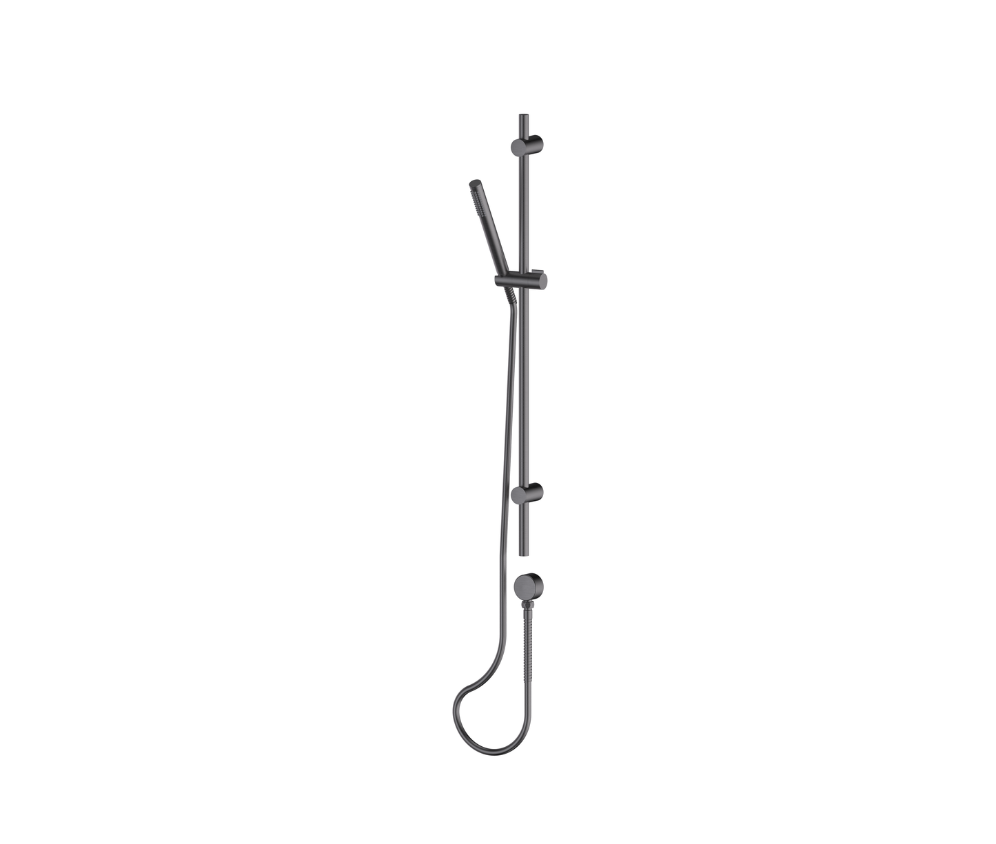 Rocco Pin Rail Shower - Pvd Gunmetal