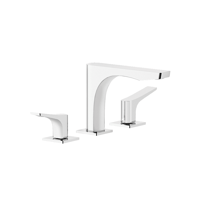 Rilievo Three Hole Basin Mixer with Spout