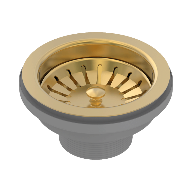 Plug & Waste 90x50mm Eureka Gold