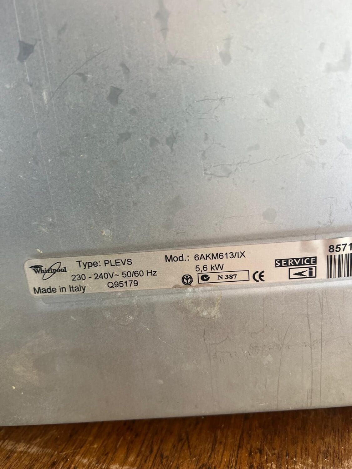 Whirlpool Cooktop - 6Akm613/Ix - Reno Spares