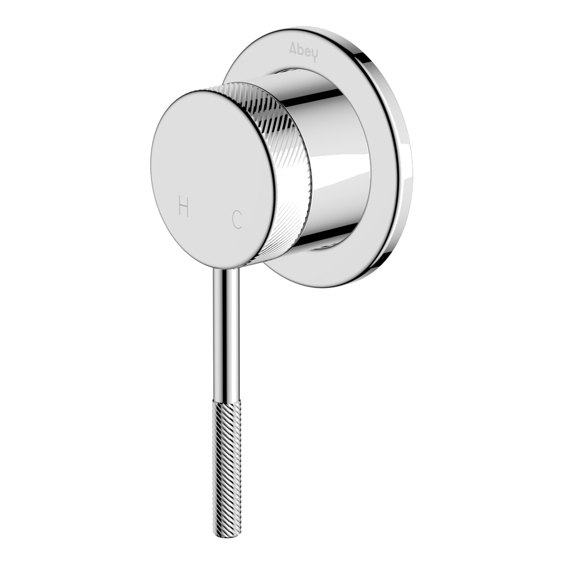 Poco Knurled Shower Mixer Lead Free - Chrome
