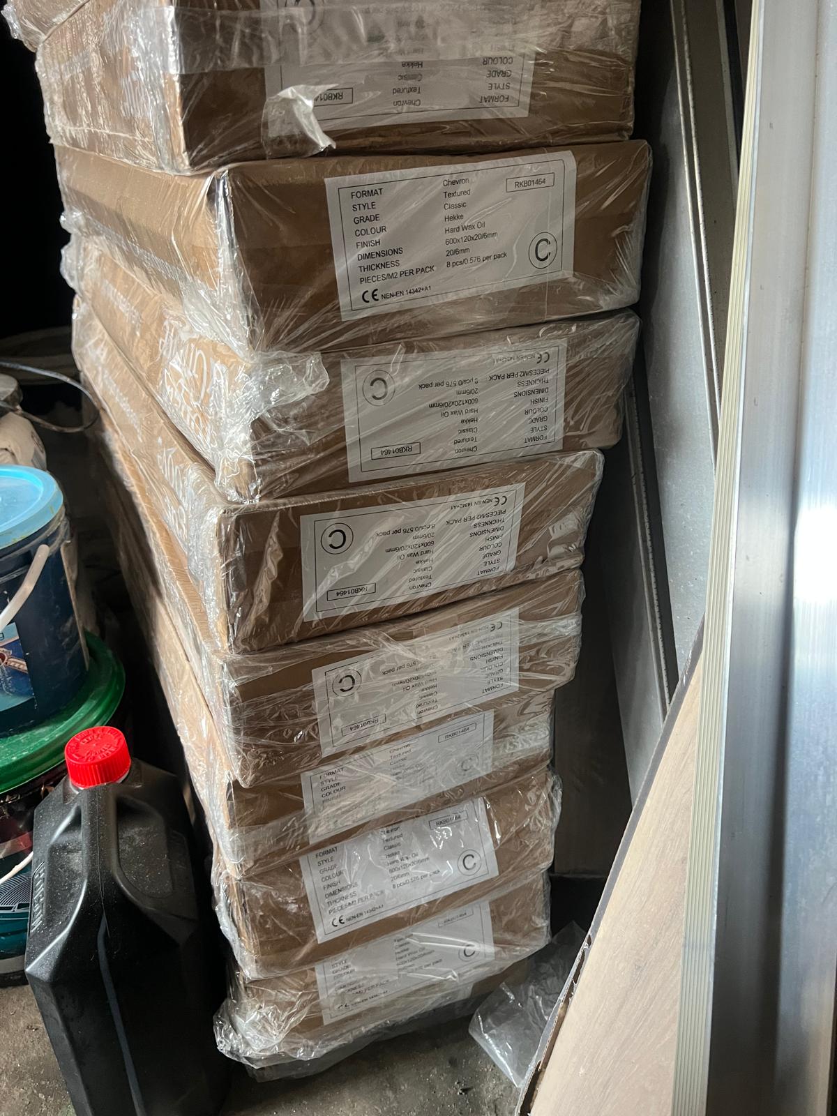 Hampton Solid Timber Herring Bone - Total Coverage Area: 7.3sqm - Reno Spares