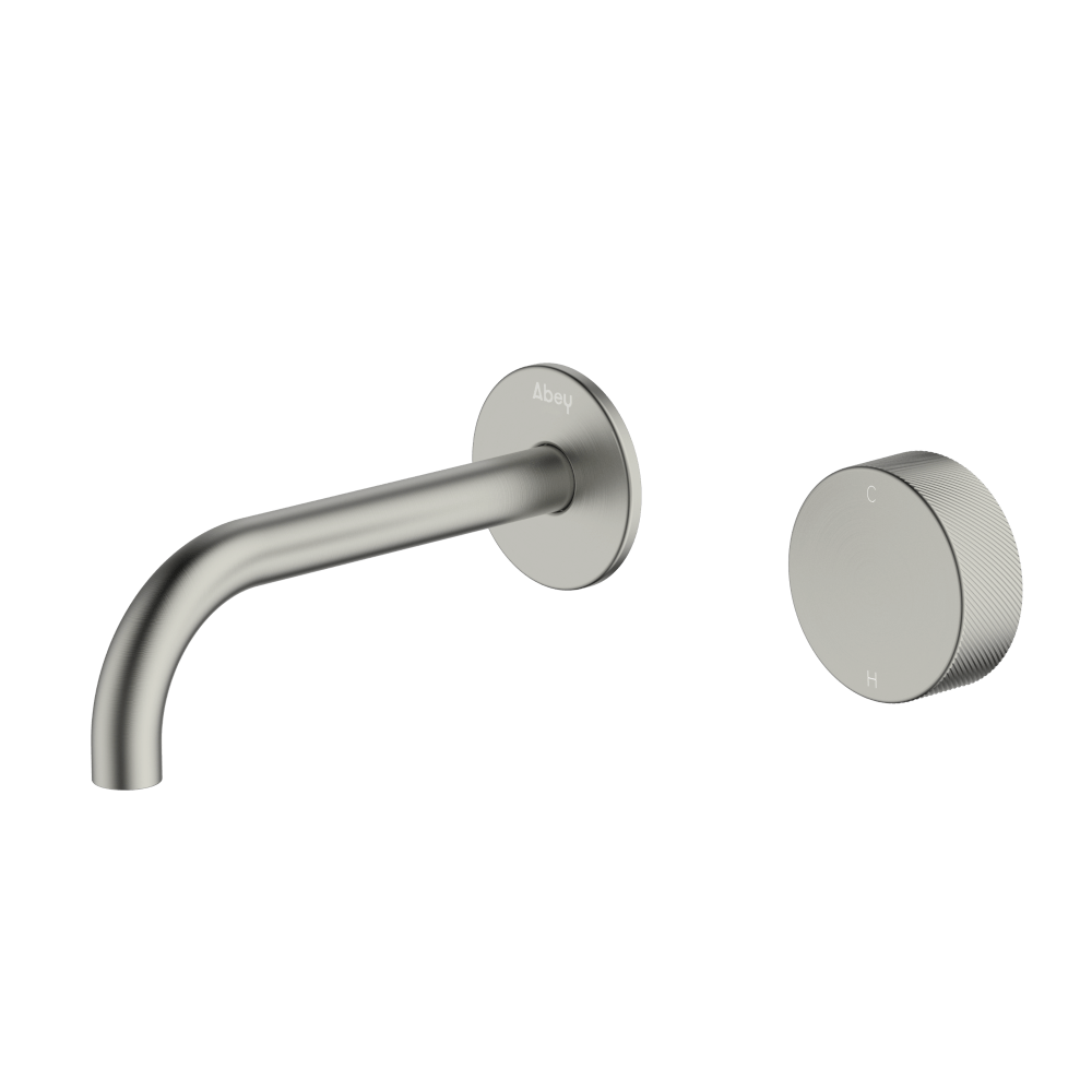 Poco P Wall Basin/Bath Set 165mm - Brushed Nickel