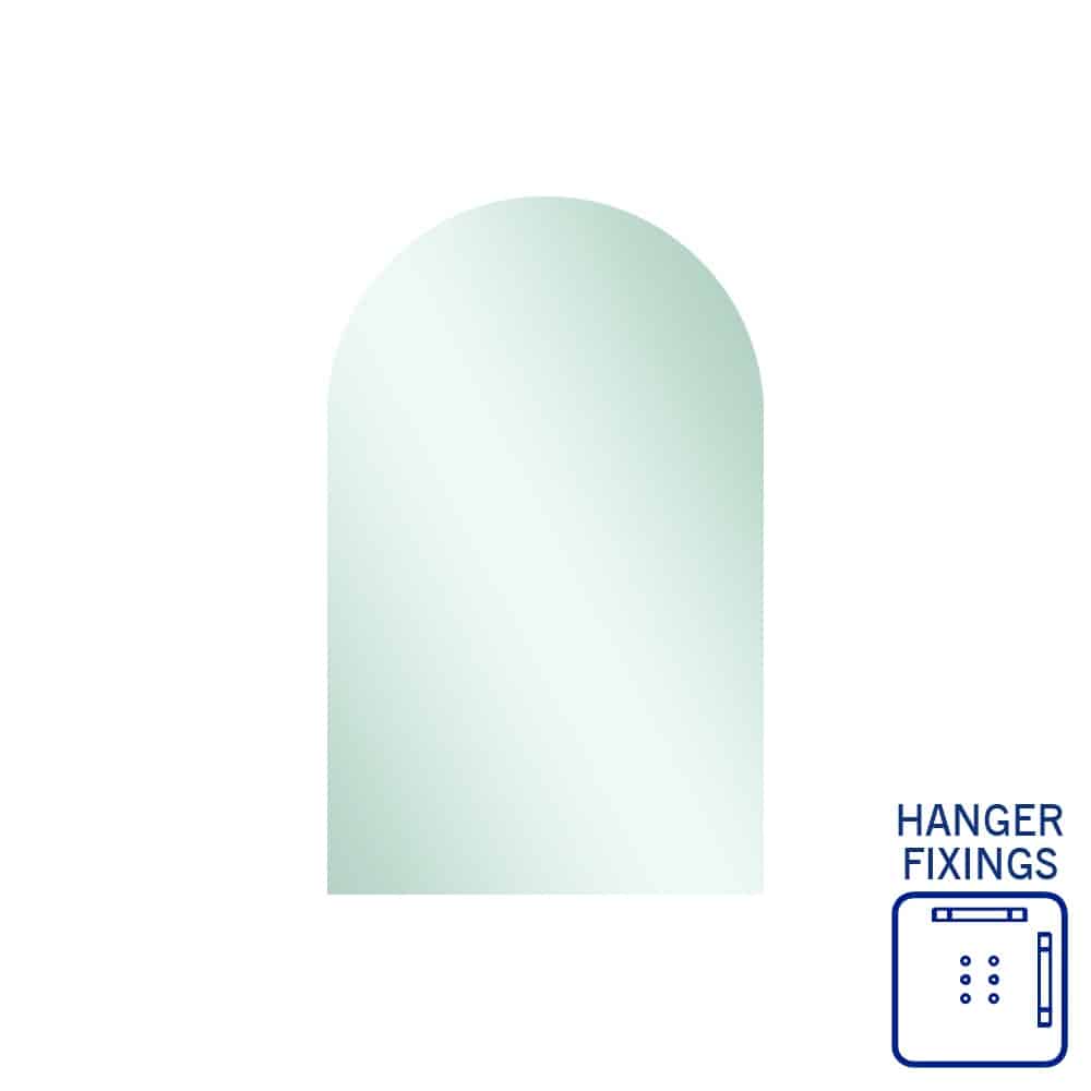 AC5080HN Church Shape Polished Edge Mirror with Hangers