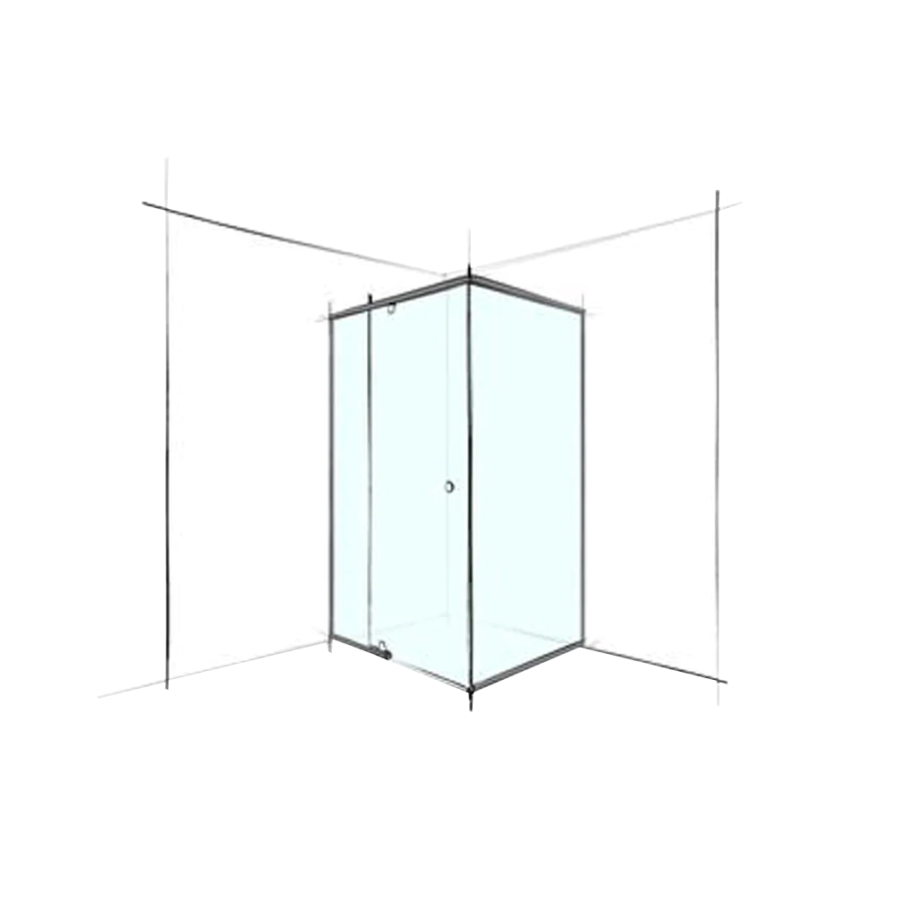 AGED CARE CUSTOM SEMI-FRAMELESS SQUARE CORNER SET-IN - PRICE STARTING FROM - Up to 1200 x 1200 x 2000