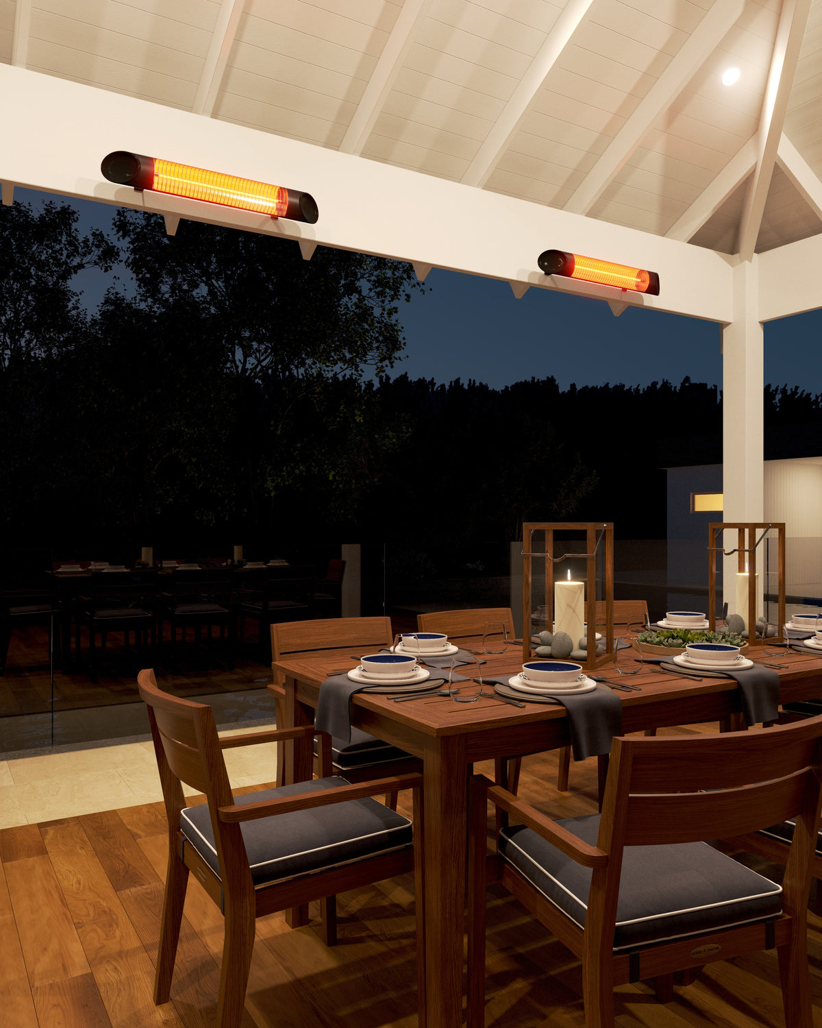 AO1200RB Ash 1200W Mid-Wave Outdoor Heater