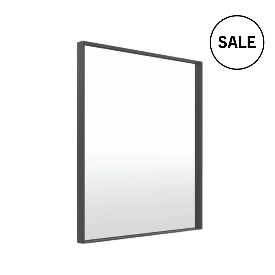 BMS759BF Square Black Frame Mirror