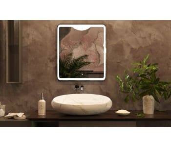 Bel Bagno BATH MIRROR LED 600X25X700 SPC-600-700-LED - Reno Spares
