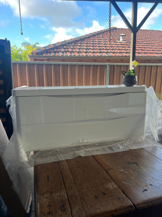 Ancona 1200 mm Single, Wall Hung, Gloss White - Reno Spares