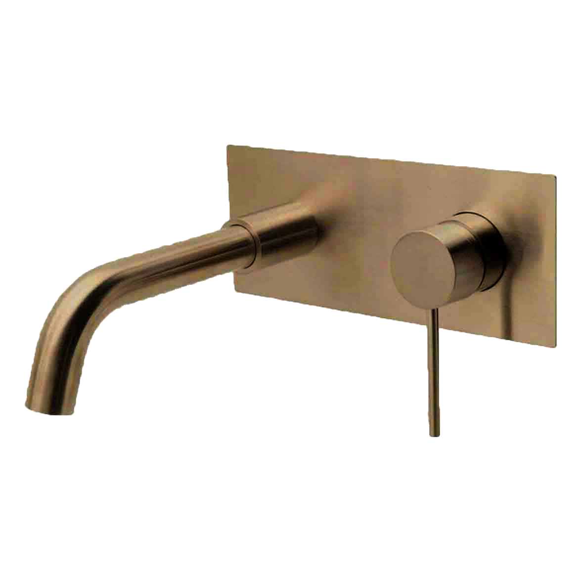 TRIM SET - City Life Inox Lead Free Rectangular Wall Mounted Basin/Bath Mixer W/- 190mm Spout, 6 Star, Includes Wall Breach