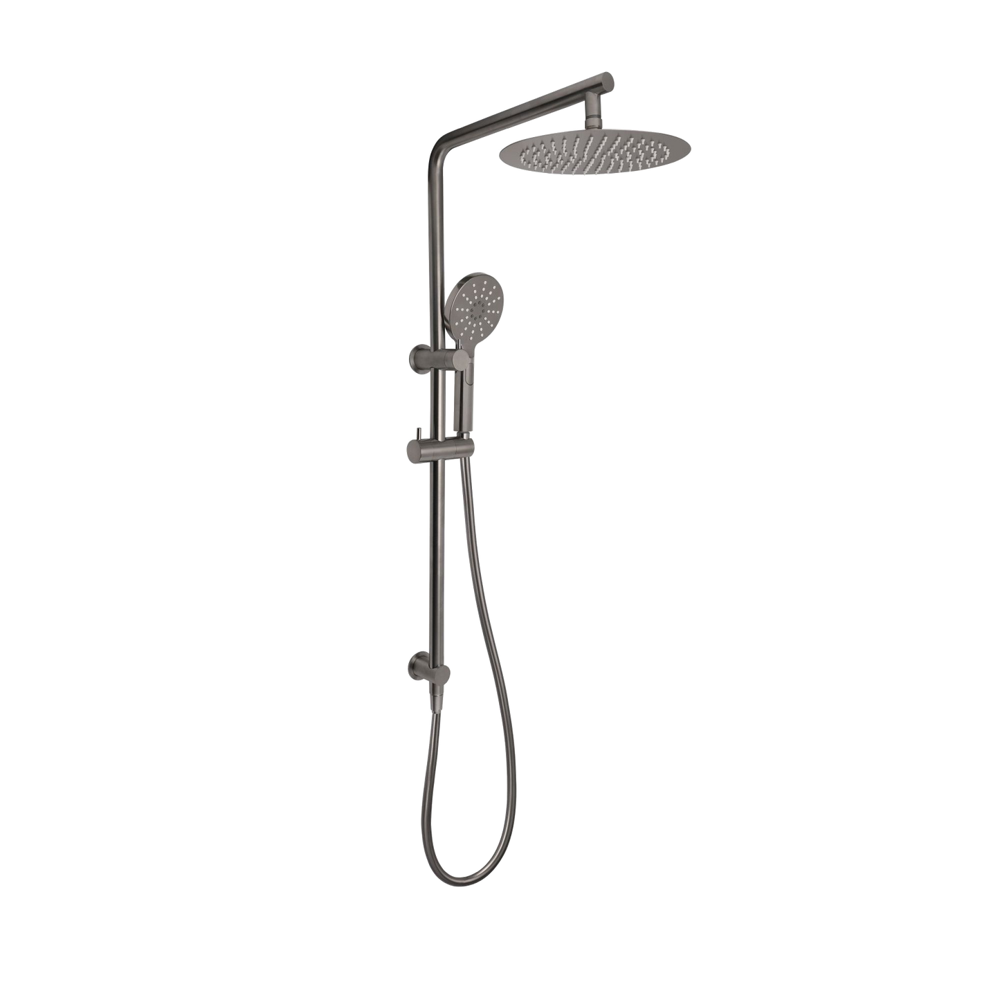 City Life Inox Twin Shower Adjustable Shower W/- Diverter