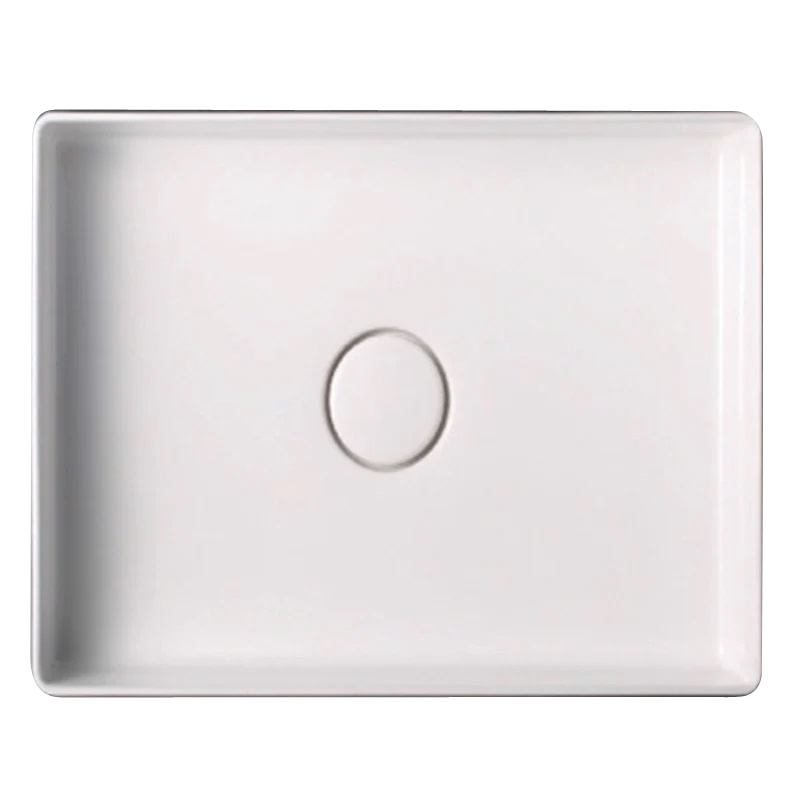Camellia Rec 500x350 Bench Basin Gloss White
