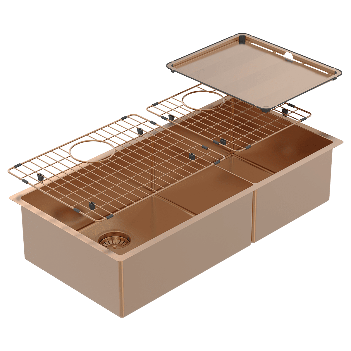 Piazza One & 3/4 Square Bowl Artisan Copper