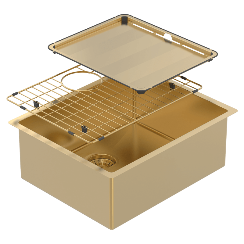 Piazza Single Bowl Gold