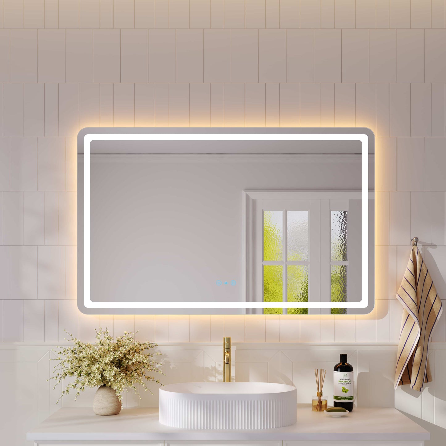Freya 1200×750mm LED Rectangular Mirror - 1200×750mm