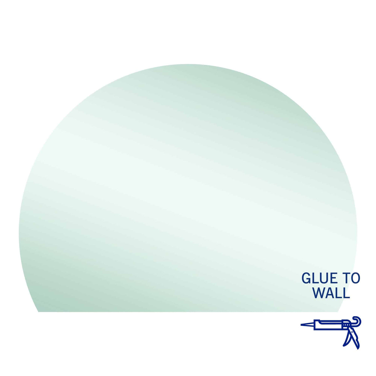 HD1511GT D-Shaped Polished Edge Mirror