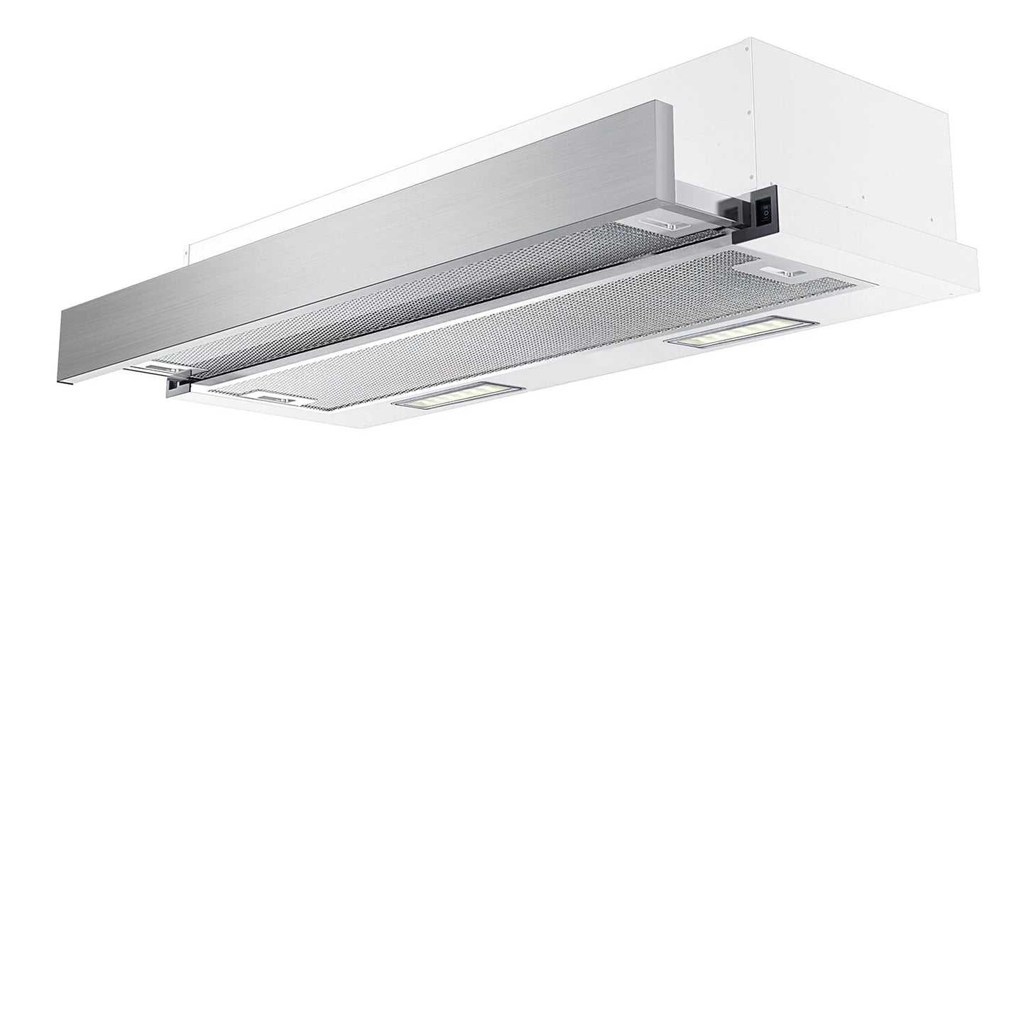 Rangehood Slideout 900mm Airvolution Ducted/Recirc 440M3/HR SS