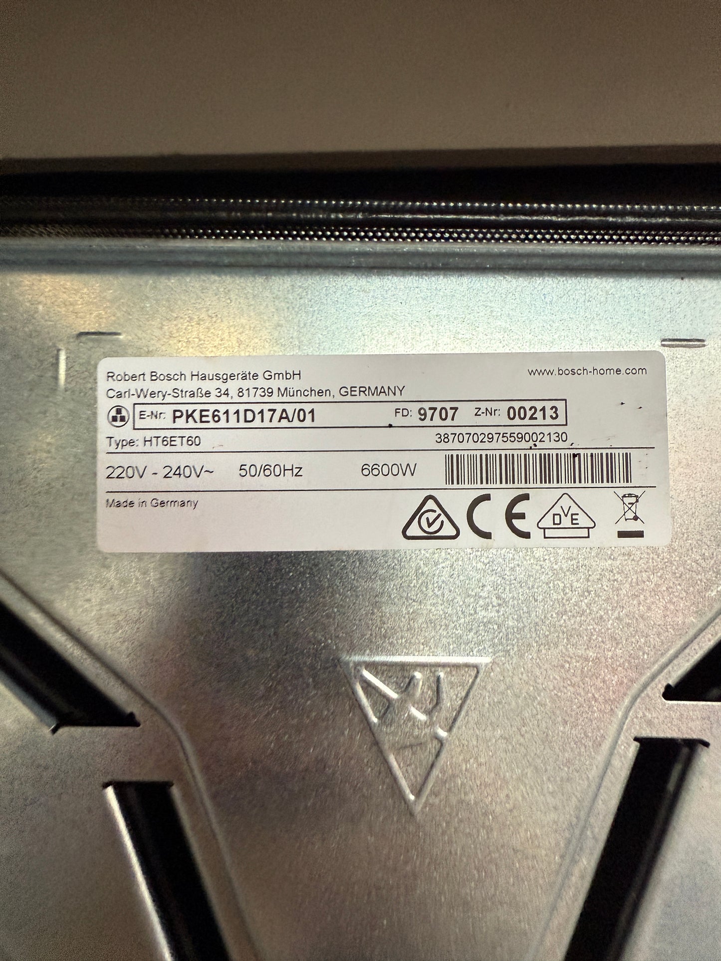 Bosch PKE611D17A 60cm Serie 4 Ceramic Cooktop