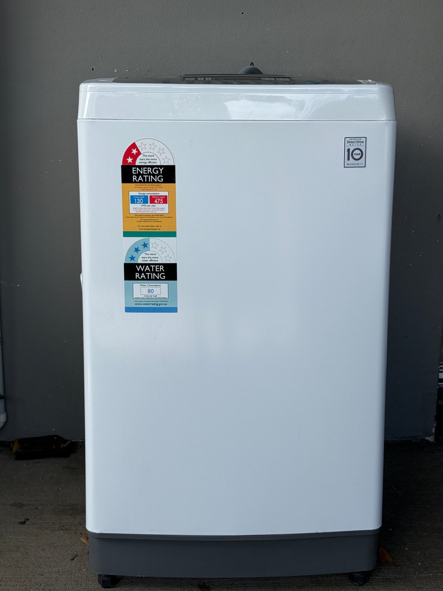 Quality Used LG WTH550 5.5kg Top Load Washing Machine in Excellent Condition
