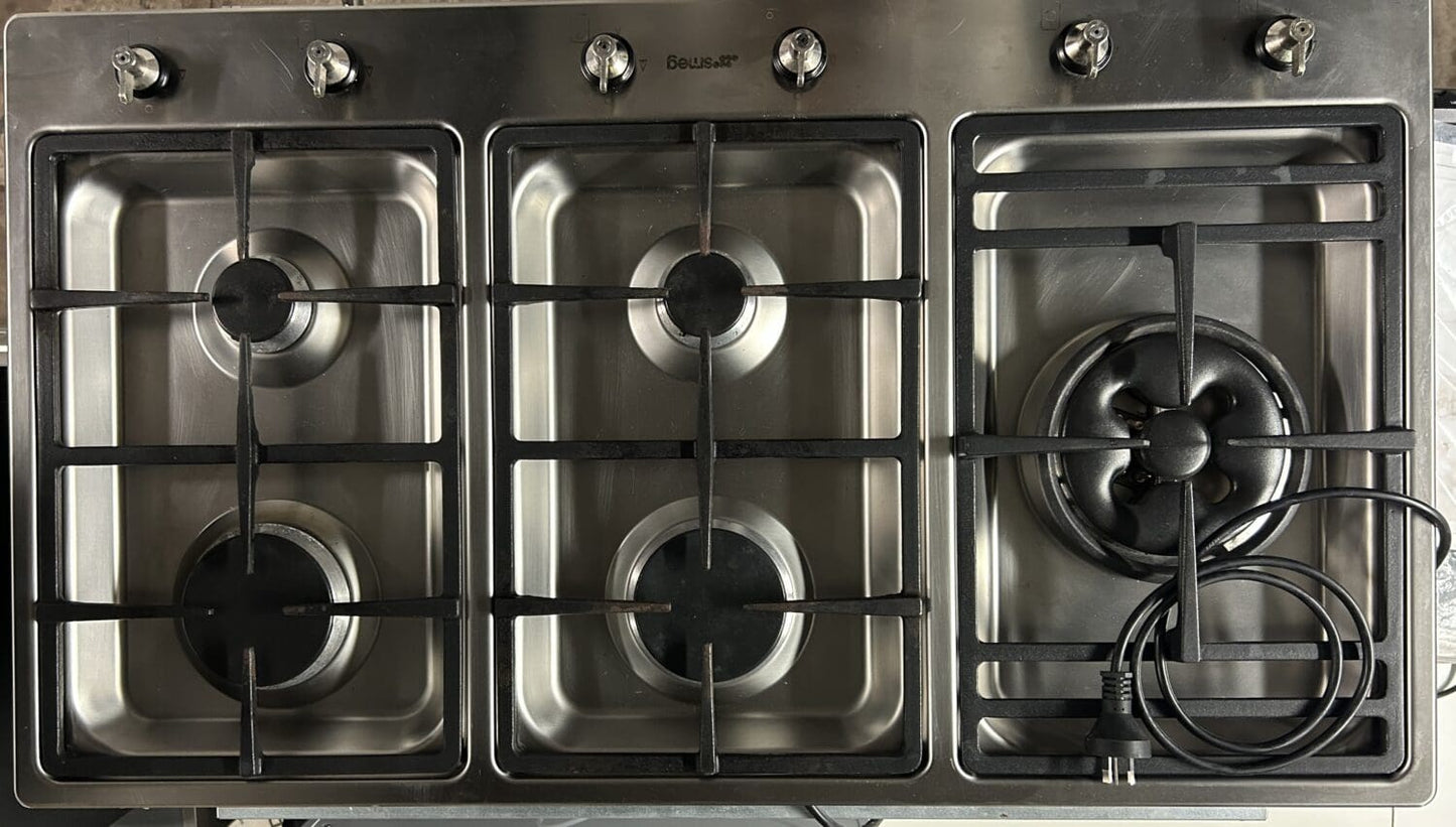 Smeg 90CM Classic Aesthetic Natural Gas Cooktop Psa906-4 - Reno Spares