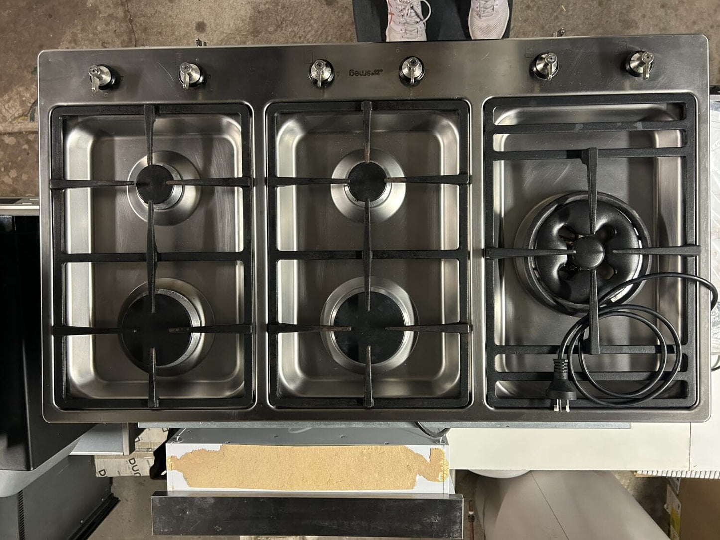 Smeg 90CM Classic Aesthetic Natural Gas Cooktop Psa906-4 - Reno Spares