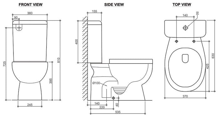 Inspire Massa Toilet Suite S