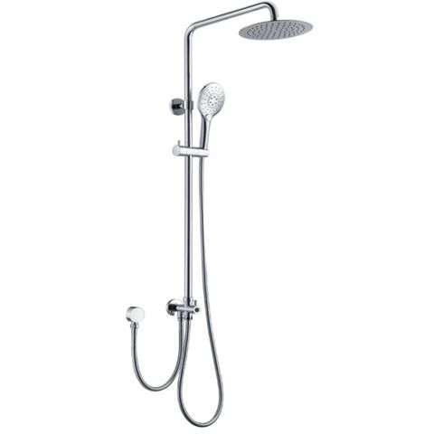 Inspire Pavia Round Twin Shower Dual Hose Bottom Inlet