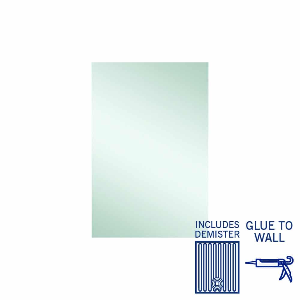 JS6090GTD Rectangle Polished Edge Mirror with Demister