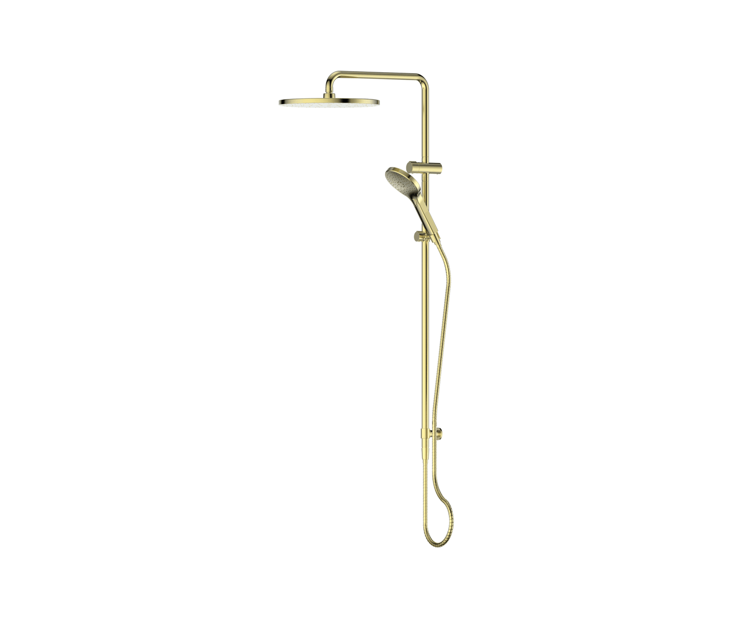 Lavish BubbleJET Twin Rail Shower - Pvd Brushed Brass