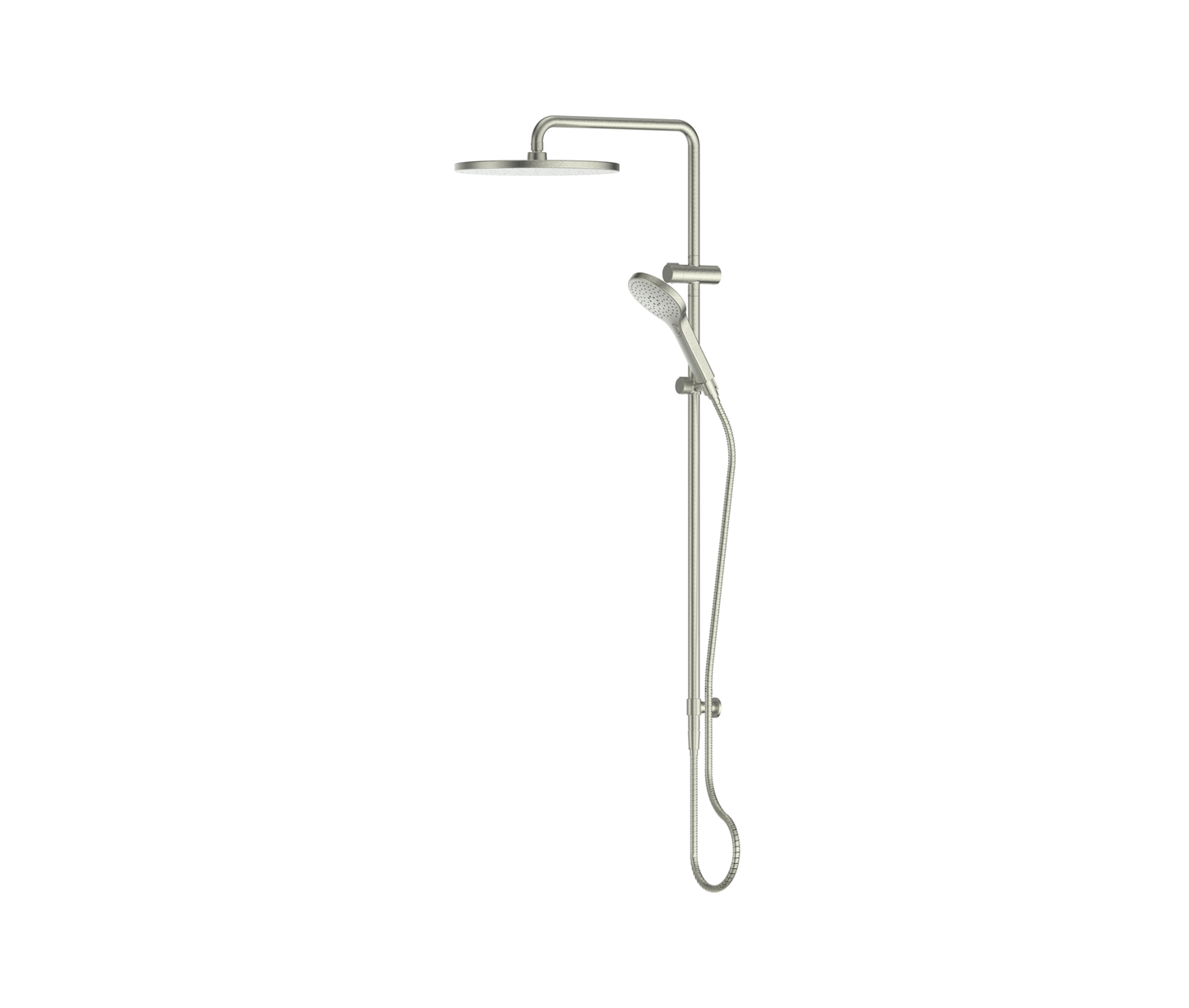 Lavish BubbleJET Twin Rail Shower - Pvd Brushed Nickel