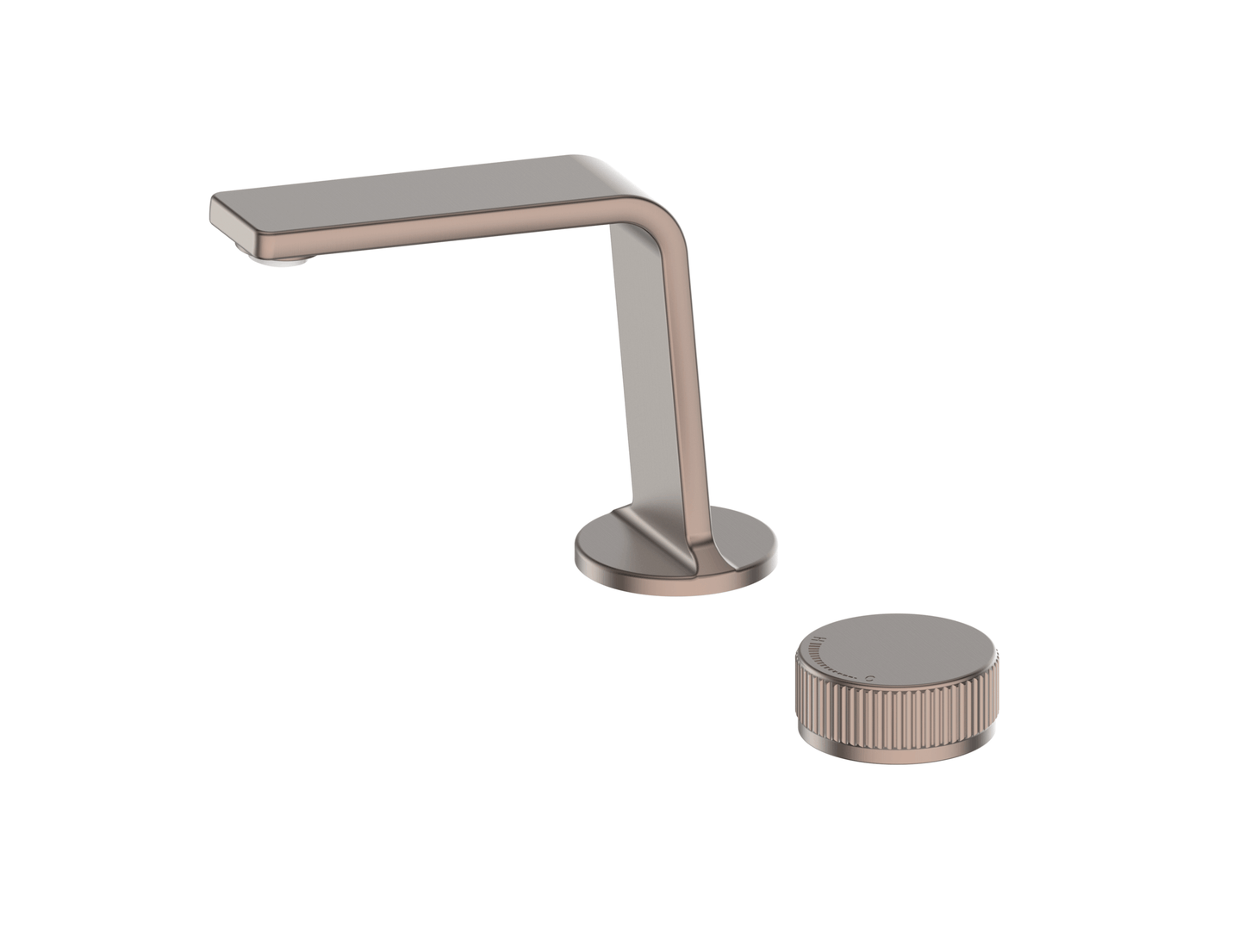 Venza Two Hole Deck Mounted Basin Mixer - Pvd Brushed Bronze