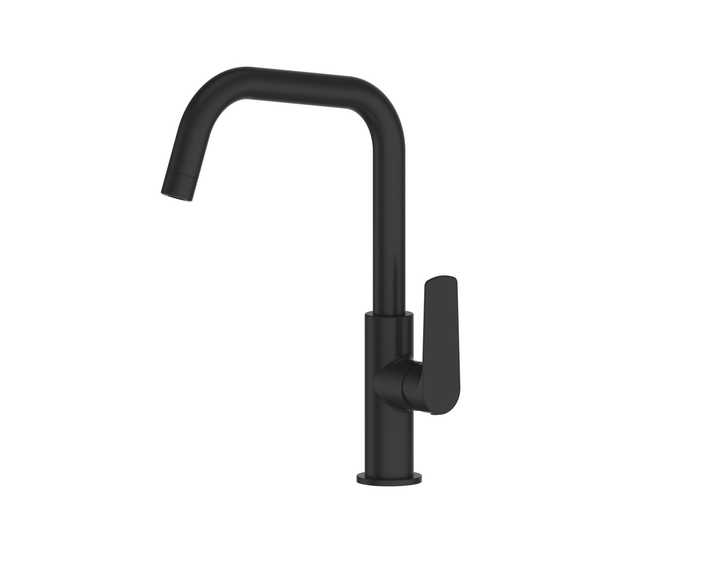 Novi Gooseneck Sink Mixer w/Smart Aerator - Pvd Matte Black
