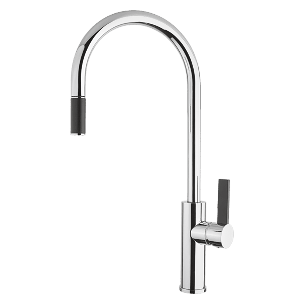 Luz Gooseneck Pull-Out Mixer Lead Free - Black
