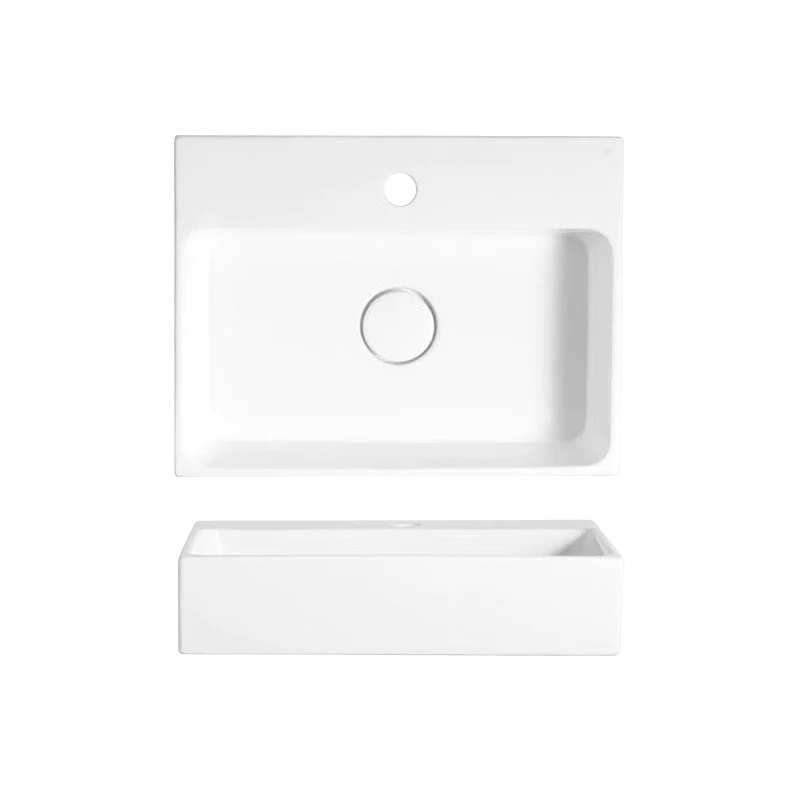 Lavender 500x380 Wall Basin 1TH Gloss White