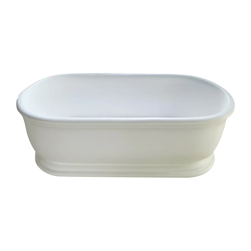 Marseille 1750x810 Freestanding Bath Matte White