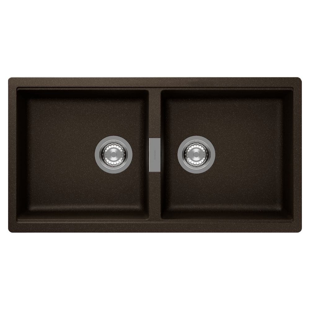Schock Horizont Double Bowl Undermount Bronze