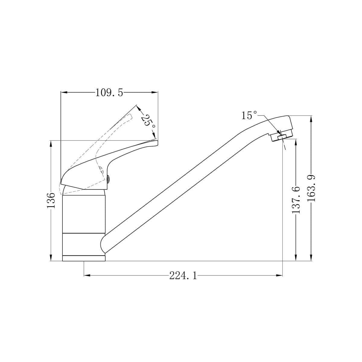 Classic Sink Mixer - Reno Spares