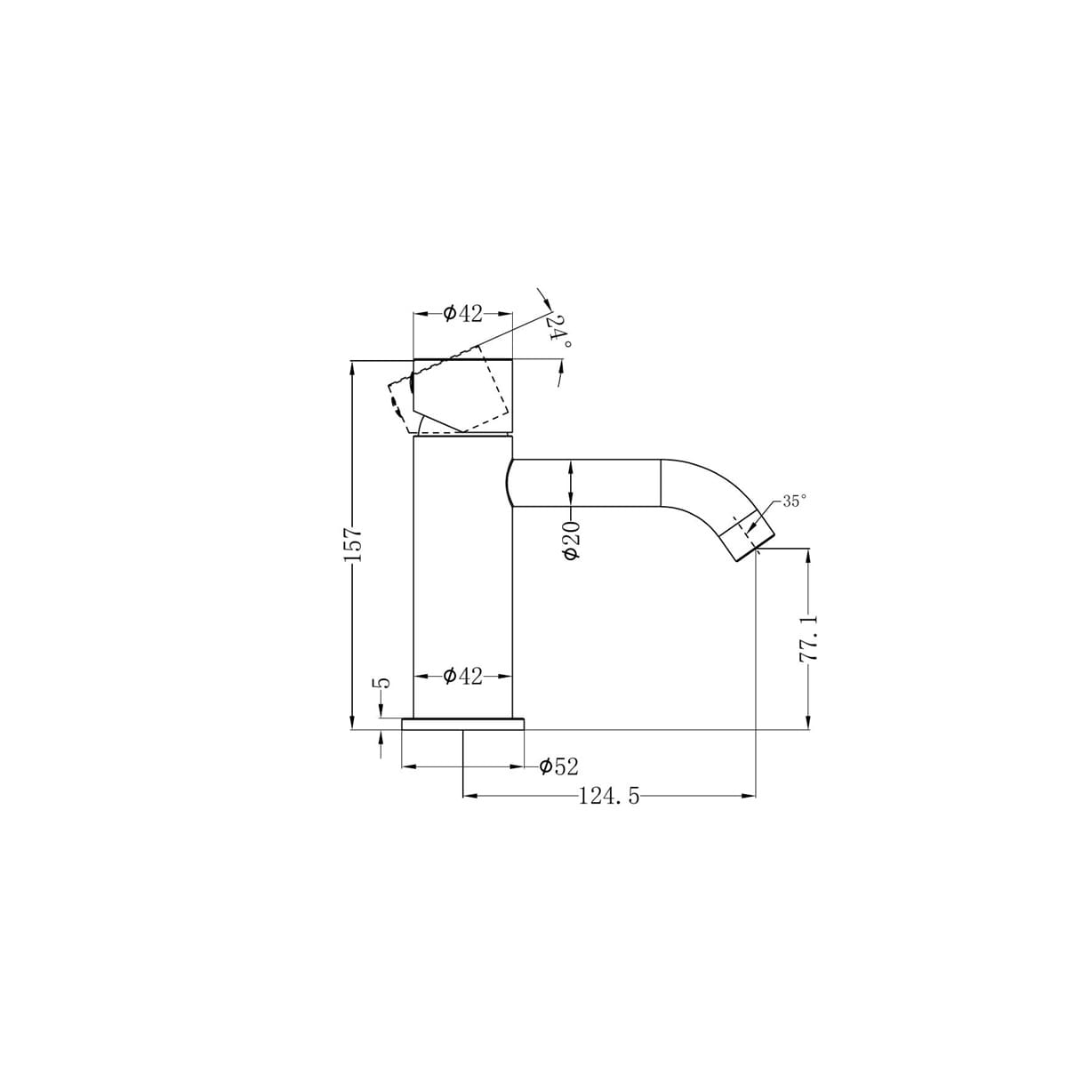 Zen SS 316L Basin Mixer Handless - Reno Spares