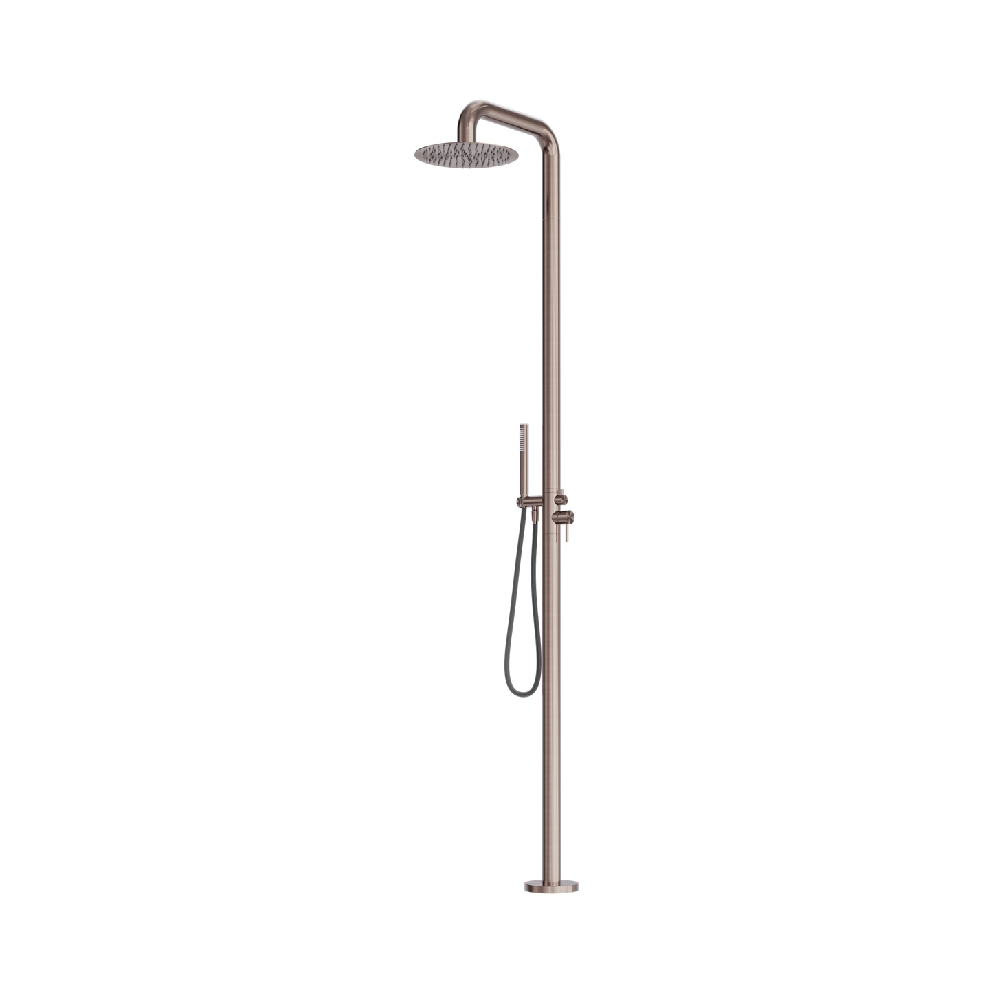 Zen SS316L Outdoor Freestanding Shower Column Brushed Bronze